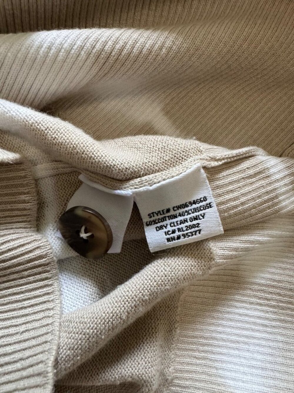 Sanctuary Knit Cardigan Sweater Beige Tie Dye Oversized Duster Length Sm - Picture 3 of 6